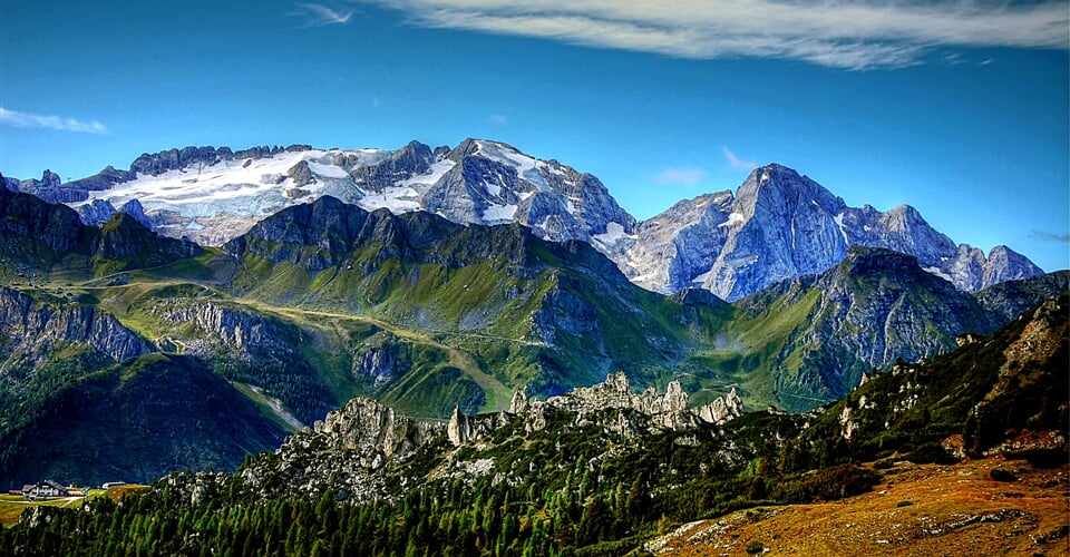 Arabba Marmolada v každém počasí