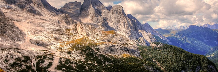 Marmolada, ohromující masiv v srdci Dolomit