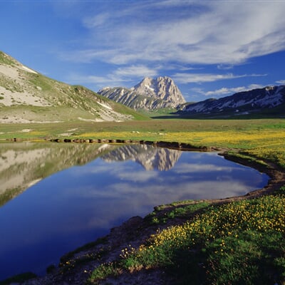 montagna campo imperatore e gran sasso regione abruzzo