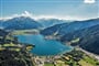 Tauernská cyklostezka - jezero Zeller See a pohoří Vysoké Taury