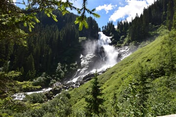 Krimmelské vodopády v národním parku Vysoké Taury