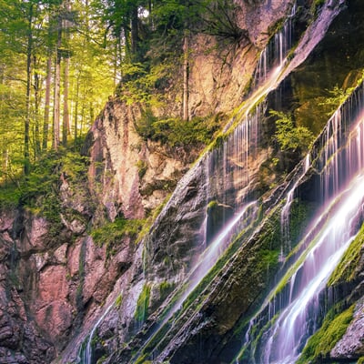 Vodopády v rakouských Alpách