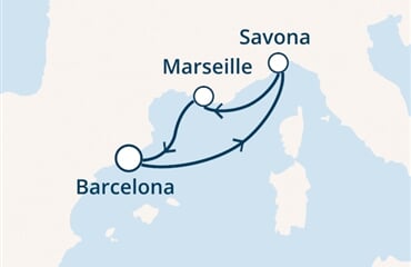 Costa Pacifica - Španělsko, Itálie, Francie (z Barcelony)
