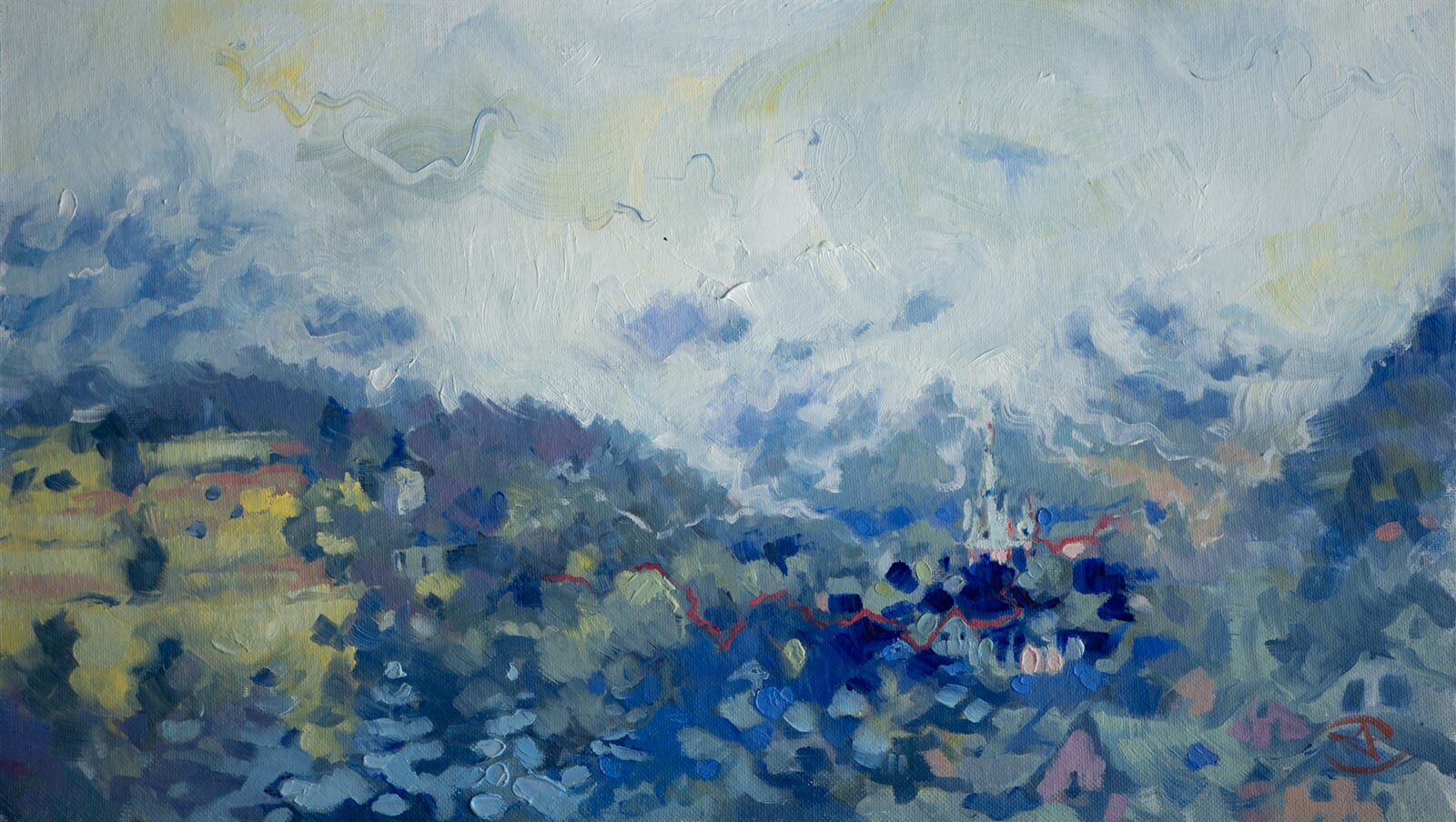 Adéla Topolová: Pod titanovou bělobou, 20 × 30 cm