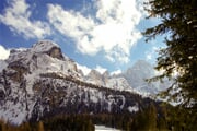 Monte Civetta v Dolomitech v oblasti Dolomiti Superski