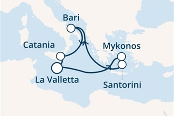 Costa Pacifica - Malta, Řecko, Itálie (La Valetta)