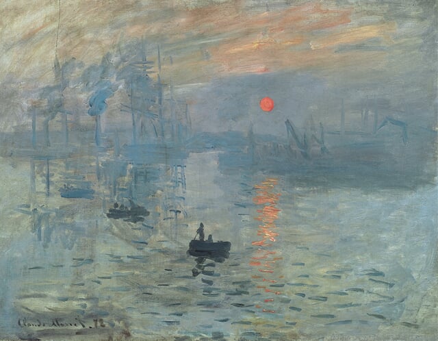 Imprese, východ slunce (Claude Monet)