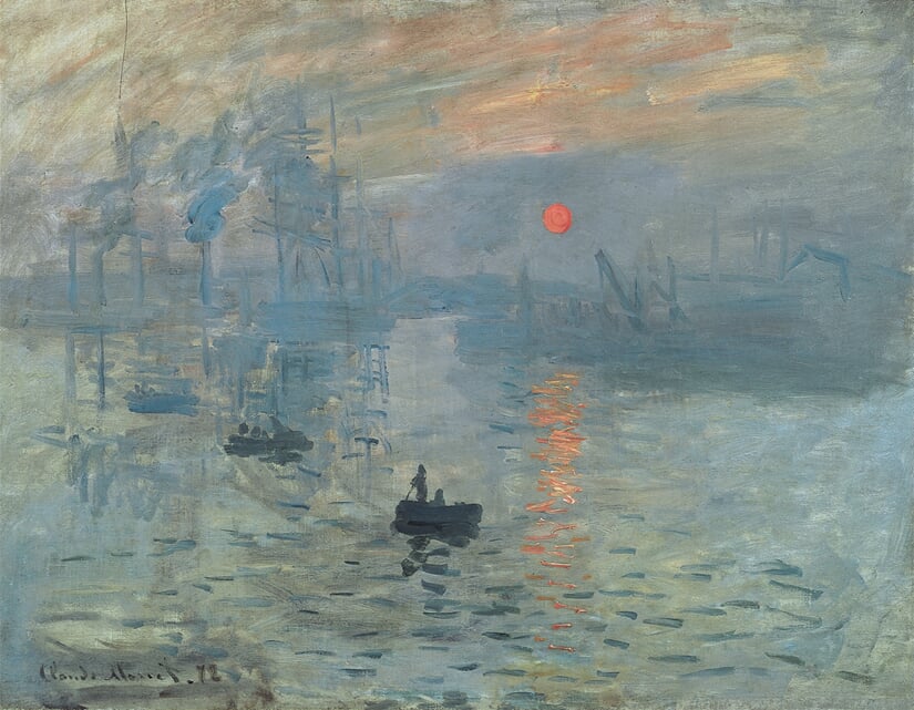 Imprese, východ slunce (Claude Monet)