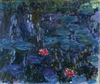 Nymphéas, reflets de saule (Claude Monet)