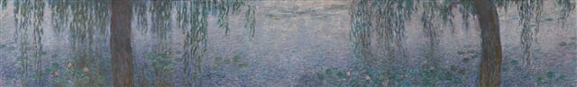The Water Lilies   Clear Morning with Willows   Claude Monet