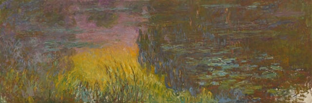 The Water Lilies   Setting Sun   Claude Monet