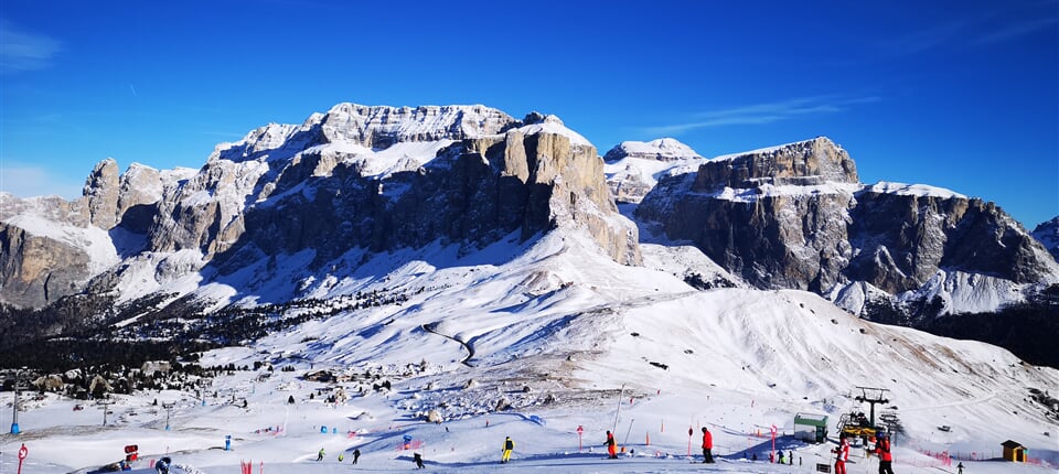 Lyžování na okruhu Sella Ronda, Alta Badia