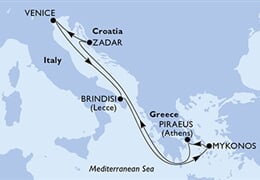 MSC Armonia - Řecko, Chorvatsko, Itálie