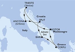MSC Fantasia - Itálie, Chorvatsko, Řecko