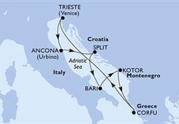 MSC Fantasia - Itálie, Chorvatsko, Řecko
