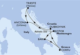 MSC Fantasia - Itálie, Řecko, Chorvatsko