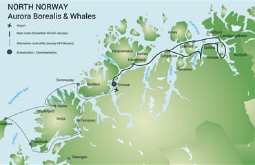North Norway, Aurora Borealis & Whales - Winter Solstice (s/v Rembrandt van Rijn)