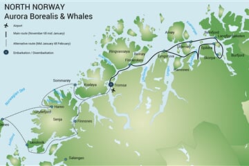 North Norway, Aurora Borealis & Whales - Christmas (s/v Rembrandt van Rijn)