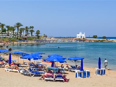 Oblíbené pláže kyperského letoviska Protaras