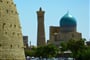 Uzbekistán - Buchara - pevnost Ark a komplex Kaljan s minaretem