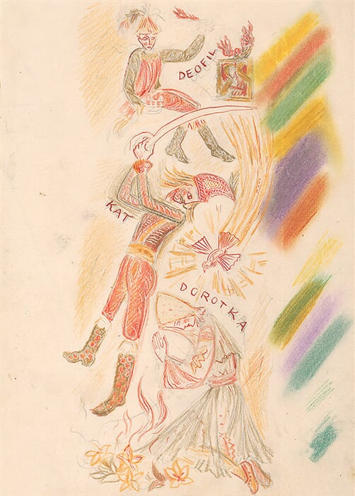 Ilustrácia k legende o sv. Dorote III.