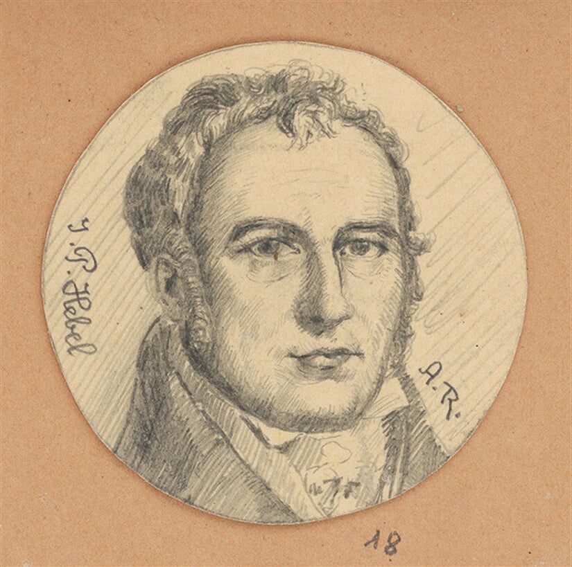 Portrétna štúdia J. P. Hebela 
