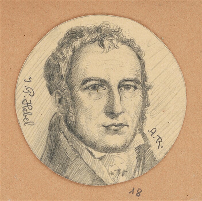 Portrétna štúdia J. P. Hebela 