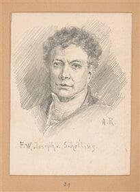 Portrétna štúdia F. W. Josepha v. Schellinga 