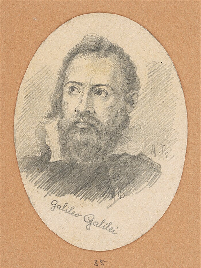 Portrétna štúdia Galilea Galilei