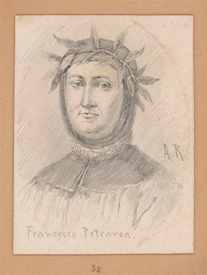 Portrétna štúdia Francesca Petrarcu 