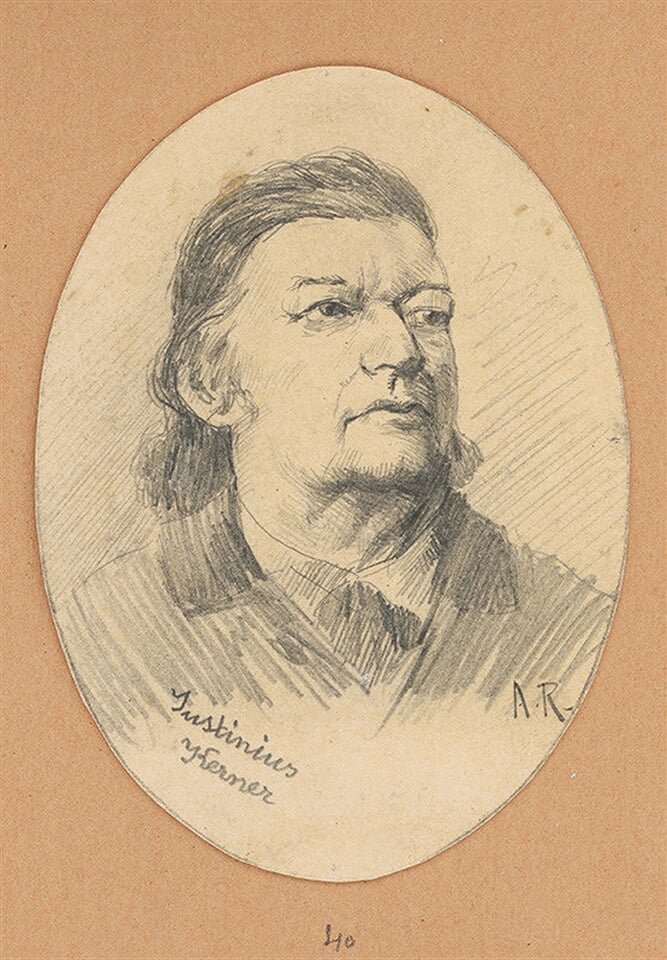 Portrétna štúdia Justiniusa Kernera 