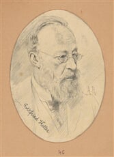 Portrétna štúdia Gottfrieda Kellera 