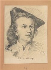Portrétna štúdia G. E. Lessinga 