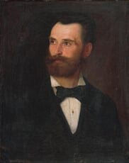 Podobizeň muža s hnedou bradou