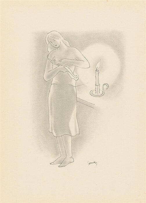 Žena s košeľou I.