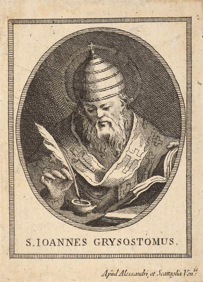 Sv. Ján Chryzostom (portrét v ovále)