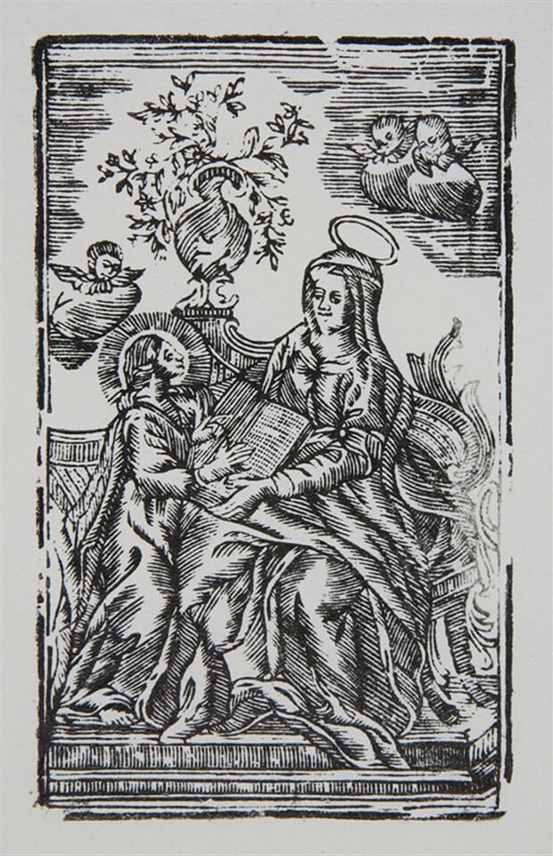 Sv. Anna vyučuje Pannu Máriu