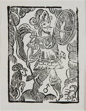 Smrtonoš so znameniami Barana a Škorpióna - Ilustrácia kalendára
