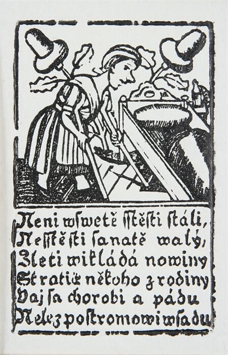 Žaluďová dvojka - vykladacia karta