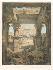 Interiér chrámu v Edfu
