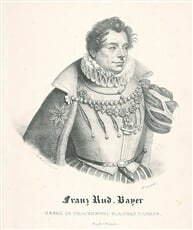 Podobizeň Franza Rudolfa Bayera -herec
