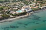 Letecký pohled na hotel, Marina di Sorso, Sardinie