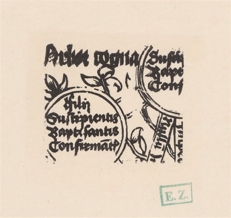 Fragment ilustrácie Arbor cognations spiritualis O. LI/4
