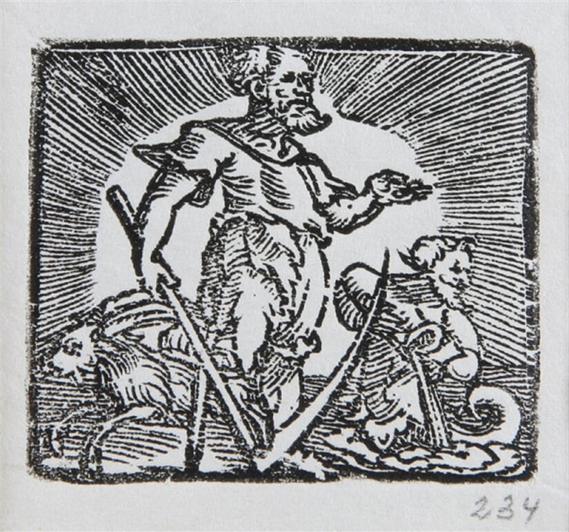 Alegória Saturna - Ilustrácia kalendára