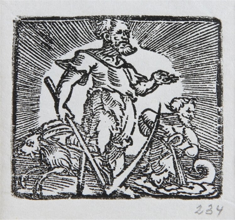 Alegória Saturna - Ilustrácia kalendára