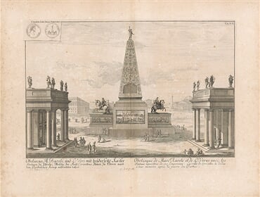 Pohľad na obelisk Marca Aurelia 