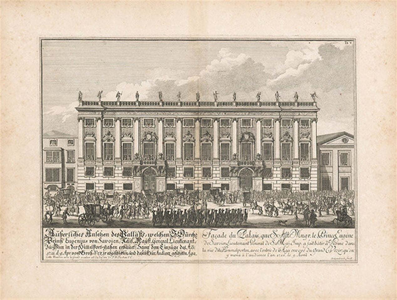 Pohľad na fasádu paláca 