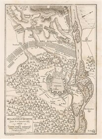 Pôdorys opevnenia Viedne a rozloženia vojsk a táborov pri tureckom obliehaní v roku 1683