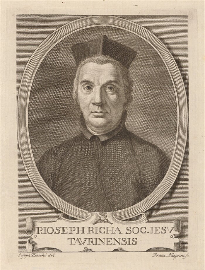 Portrét P. Joseph Richa Taurinensis S. J.