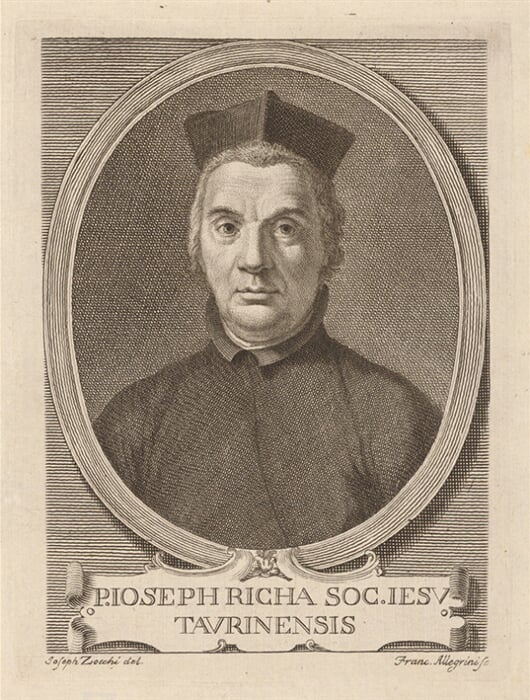 Portrét P. Joseph Richa Taurinensis S. J.